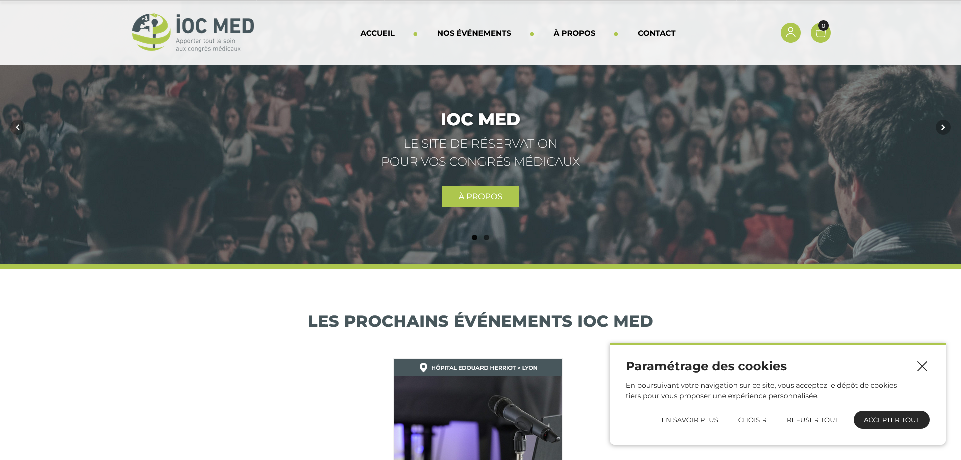 Visualisation du site IOC Med